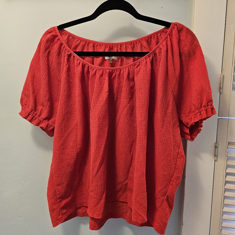 Madewell Red Blouse